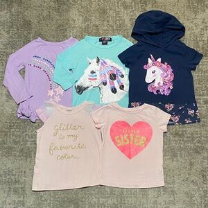 🔥4/20! Bundle of 5 girls shirts. Size 3T